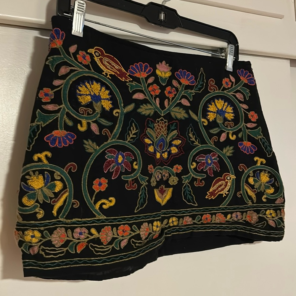 Beautiful Embroidered Mini Skirt